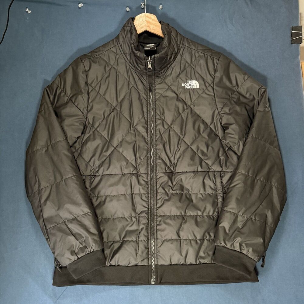 North Face Jacket Womens L Black Quilted Bomber Monarch Triclimate *LINER ONLY